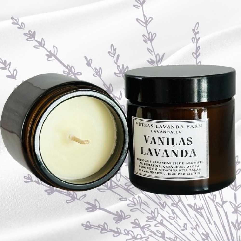 Aroma Sojas vaska sveces stiklā